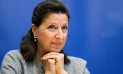 La ministre de la Santé Agnès Buzyn lors d'une conférence de presse sur les onze vaccins obligatoires pour les enfants, le 5 janvier 2018