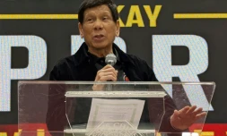 L'ancien président des Philippines, Rodrigo Duterte, à Hong Kong le 9 mars 2025