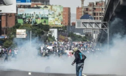 Manifestation à Caracas contre le président Nicolas Maduro, le 22 mai 201
