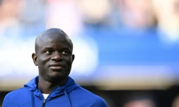 Le milieu de terrain français N'Golo Kanté, le 28 mai 2023 à Londres pendant un match Chelsea-Newcastle United