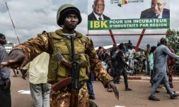Soldat malien dans Bamako avant la présidentielle de dimanche, le 27 juillet  2018 