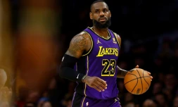 LeBron James, le 9 février 2024 à Los Angeles lors d'un match contre les New Orleans Pelicans