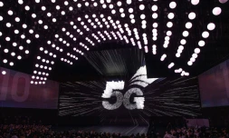 Samsung dévoile un premier modèle compatible avec l'internet ultrarapide 5G, le 20 février 2019 à San Francisco, en Californie