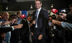 Le vainqueur des législatives en GrÚce, Kyriakos Mitsotakis, est investi lundi 8 juillet 2019 au poste de Premier ministre