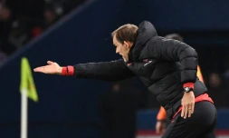 L'entraîneur du Paris-SG, Thomas Tuchel, lors du match de Ligue 1 face à Lyon, au Parc des Princes, le 9 février 2020