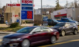 Une station-service de Washington le 8 mars 2022