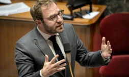 Le ministre de l'Economie Antoine Armand à l'Assemblée nationale, à Paris, le 26 novembre 2024