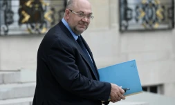 Le ministre de l'Agriculture Stéphane Travert le 22 septembre 2017 à Paris