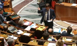 Nicolas Hulot à l'Assemblée nationale, le 26 septembre 2017 à Paris