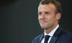 Le président français Emmanuel Macron à Montréal le 7 juin 2018