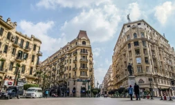 Une vue de la place Talaat Harb au Caire, le 8 mars 2019