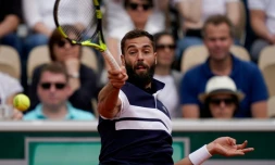 Le Français Benoît Paire face à l'Espagnol Pablo Carreno Busta à Roland-Garros, le 31 mai 2019