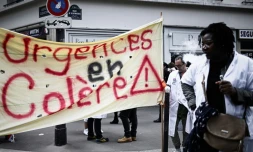 Des personnels des urgences manifestent le 11 juin 2019 Ă Paris