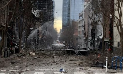 Nashville, dans le Tennessee après une explosion, le 25 décembre 2020