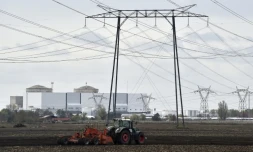 Pylônes électriques en Gironde le 8 novembre 2017