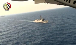Capture d'écran d'une video du ministère égyptien de la Défense des recherchesde l'A320 le 20 mai 2016 en Méditerranée  