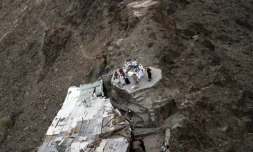 Des fidèles musulmans prient lors d'un pélerinage à "la Montagne de la lumière", le 19 septembre 2015 dans la périphérie de La Mecque, en Arabie Saoudite