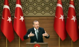 Le président turc Recep Tayyip Erdogan prononce un discours à Ankara, le 4 mai 2016