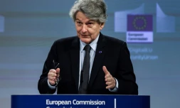 Le commissaire au Marché intérieur Thierry Breton le 16 décembre 2020 à Bruxelles