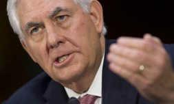 L'ancien PDG d'ExxonMobil Rex Tillerson nommé au poste de secrétaire d'Etat, à Washington le 1er février 2017