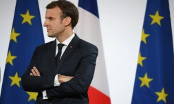 Le président français EMmanuel Macron à Paris, le 21 décembre 2017
