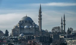 Vue d'Istanbul, le 16 février 2022 en Turquie