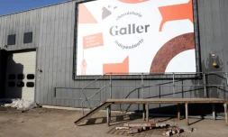 L'usine du chocolatier Galler endommagée par les inondations, le 17 juillet 2021 à Vaux-sous-Chèvremont, en Belgique