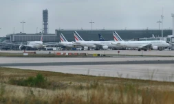 Photo prise le 16 septembre 2022 d'avions Air France Ă Roissy-Charles de Gaulle