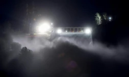 Lâcher d'eau depuis le barrage d'Oroville en Californie le 13 février 2017