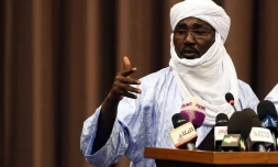 Le vice-président de la rébellion touareg Mouvement national de libération de l'Azawad (MNLA) Mahamadou Djeri Maïga le 16 juillet 2013 à Alger