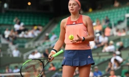 La Lettonne Jelena Ostapenko, gagnante de Roland-Garros en 2017, éliminée dès le premier tour le 27 mai 2018