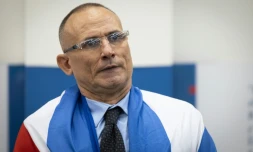 L'exilé cubain Jose Daniel Ferrer lors d'une conférence de presse à Miami, en Floride, le 13 octobre 2025