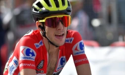 Le Britannique Simon Yates lors de la 19e étape du Tour d'Espagne le 14 septembre 2018 