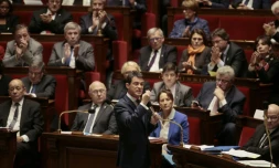 Le Premier ministre Manuel Valls, le 25 novembre 2015 à l'Assemblée nationale à Paris