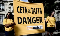 Manifestation contre le Ceta Ă Paris, le 16 juillet 2019