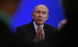 Le ministre de l'Intérieur Gérard Collomb à La Rochelle, le 28 octobre 2017