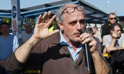 Philippe Poutou, délégué CGT de Ford-Blanquefort et ancien candidat à l'élection présidentielle, à Blanquefort, le 26 février 2019