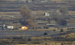 L'armée israélienne annonce le 25 juin 2017 avoir ciblé des positions du régime syrien en représailles à des projectiles qui ont frappé le plateau du Golan