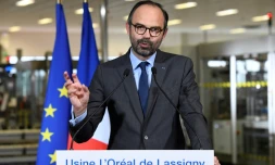 Edouard Philippe, le 16 février 2018, à Lassigny