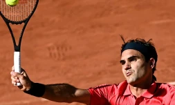 Le Suisse Roger Federer au tournoi de Roland Garros le 31 mai 2021.