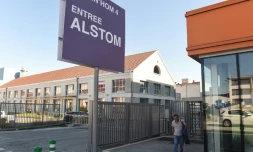 L'entrée de l'usine Alstom de Belfort, le 7 septembre 2016