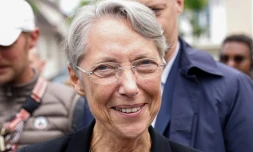 La Première ministre Elisabeth Borne, à Thury-harcourt en Normandie le 22 mai 2022