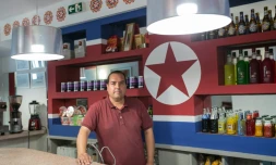 L'Espagnol Alejandro Cao de Benos, président de l'Association d'amitié avec la Corée, le 30 juillet 2016 à Tarragone en Espagne