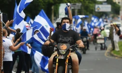 Manifestation anti-gouvernement à Managua au Nicaragua, le 4 juillet 2018