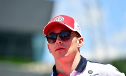 Le pilote Sauber Charles Leclerc dans le paddock du GP d'Autriche à Spielberg, le 1er juillet 2018 