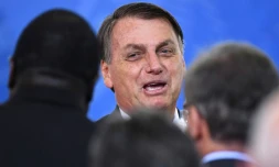 Le président brésilien Jair Bolsonaro le 17 décembre 2019 à Brasilia