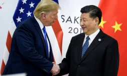Le président Trump et son homologue chinois Xi Jinping à Osaka le 29 juin 2019