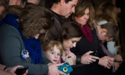 Des partisans de Marco Rubio prient pendant la campagne du candidat républicain à Greenville en Caroline du Sud, le 12 février 2016