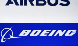 Les logos d'Airbus et Boeing. Les Etats-Unis et l'Union europĂ©enne ont annoncĂ© le 5 mars 2021 une trĂȘve dans leur vieux litige sur les subventions illĂ©gales dans l'industrie aĂ©ronautique