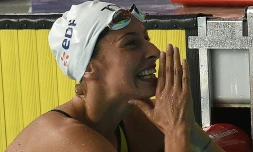 La Française Fantine Lesaffre championne  d'Europe du 400 m 4 nages à Glasgow le 3 août 2018